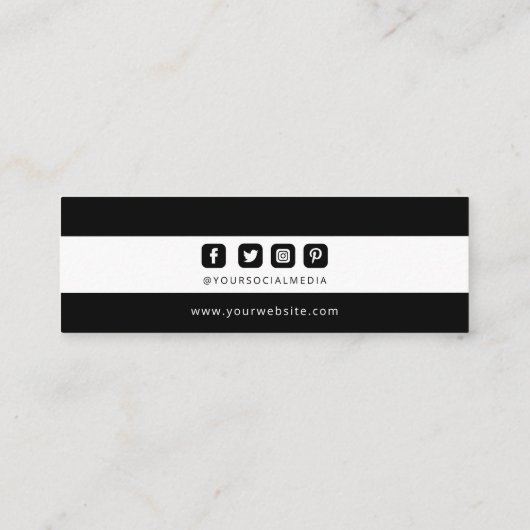 Kleding Labels Small Business Black White Price La (Achterkant)