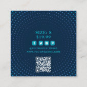 Kleding Labels Small Business Blue Dot (Achterkant)