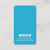 Kleding Labels Small Business Bright Cerulean Blue (Achterkant)