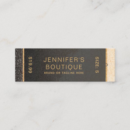 Kleding Labels Small Business Gold Luxury Shimmer (Voorkant)