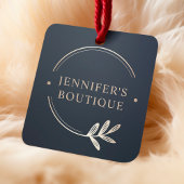 Kleding Labels Small Business Grijs Goud Bloemen