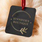 Kleding Labels Small Business Grijs Goud Bloemen