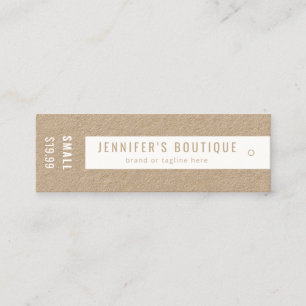 Kleding Labels Small Business Kraft White Price La