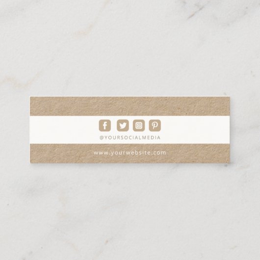 Kleding Labels Small Business Kraft White Price La (Achterkant)