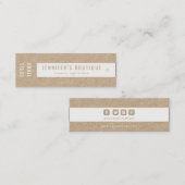 Kleding Labels Small Business Kraft White Price La (Voorkant / Achterkant)