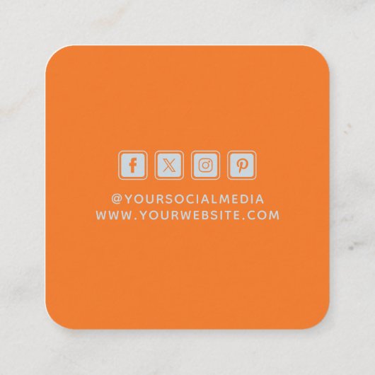 Kleding Labels Small Business Tango Sinaasappel (Achterkant)