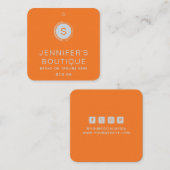 Kleding Labels Small Business Tango Sinaasappel (Voorkant / Achterkant)