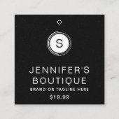 Kleding - Labels voor kleine bedrijven - zwart gli (Voorkant)