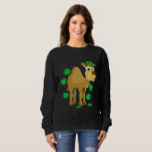 Kleding Leprechaun Shamrock St Patricks Day Trui (Voorkant volledig)
