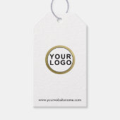 Kleding Logo Eenvoudig Modern Hang Label Cadeaulabel (Voorkant)