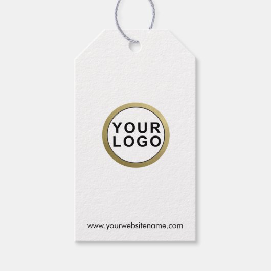 Kleding Logo Eenvoudig Modern Hang Label Cadeaulabel (Voorkant)