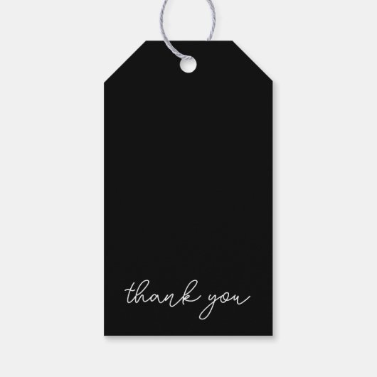 Kleding Logo Eenvoudig Modern Hang Label Cadeaulabel (Achterkant)