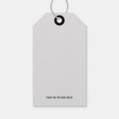 Kleding Logo hangt Label prijs af Cadeaulabel (Achterkant)