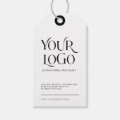 Kleding Logo hangt Label prijs af Cadeaulabel (Voorkant)