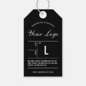 Kleding Logo hangt Label prijs af Cadeaulabel (Voorkant)