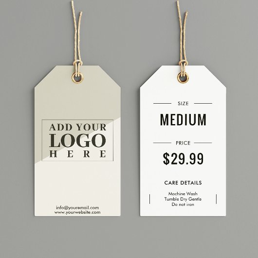 Kleding Logo Prijs Maat Hang Label Care Instructie Cadeaulabel