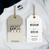 Kleding Logo Prijs Maat Hang Label Care Instructie Cadeaulabel