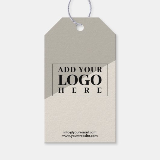 Kleding Logo Prijs Maat Hang Label Care Instructie Cadeaulabel (Voorkant)