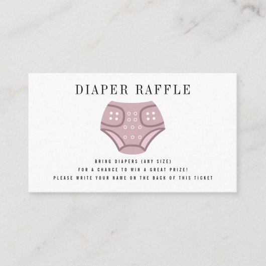 Kleding luidop Baby luierafsluiter Informatiekaartje (Voorkant)