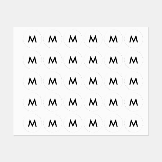 Kleding M Medium Maat Labels voor Kleding (Vel)