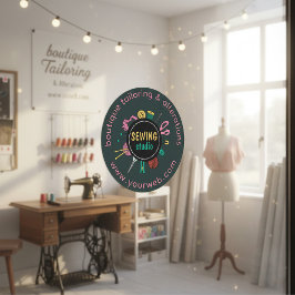 Kleding maken in een Boutique & Wijzigingen – Naai Ronde Sticker