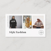 Kleding merk mode ontwerp foto Visitekaartje (Voorkant)
