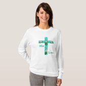 Kleding met christelijk kruis t-shirt (Voorkant volledig)