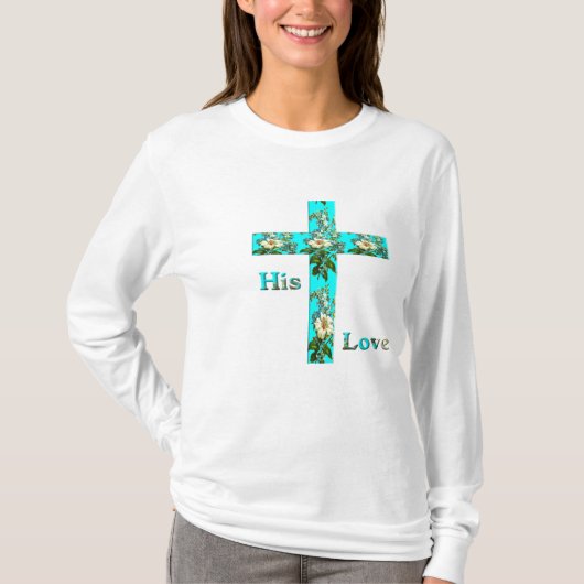 Kleding met christelijk kruis t-shirt (Voorkant)
