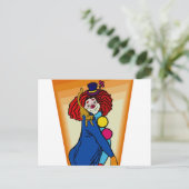 Kleding met kat briefkaart (Staand voorkant)