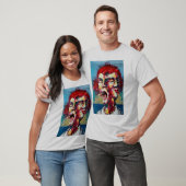 Kleding met kunstwerk gezicht t-shirt (Unisex)