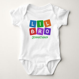 Kleding met Little Bro CUSTOM NAME Romper