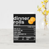 Kleding met voedingsfeiten voor dinerbroodjes Funn Kaart (Gele Bloem)