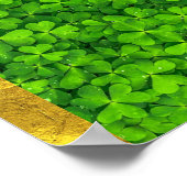 Kleding met waterdruppels met FAUX Gold Foil Poster (Hoek)