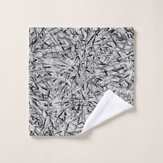 Kleding met zwart en grijs, modern washandje (Wasdoekje)