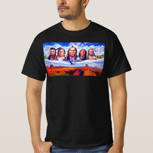 Kleding Mode Indianen schilderen Mannen T-shirt (Voorkant)