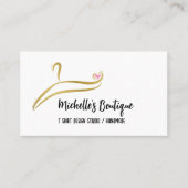 Kleding Mode Klein T Shirt Kleding Winkel Winkel W Visitekaartje (Voorkant)