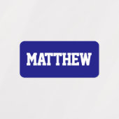 Kleding Namen Wit op meerdere kleuren Labels (Design 1)