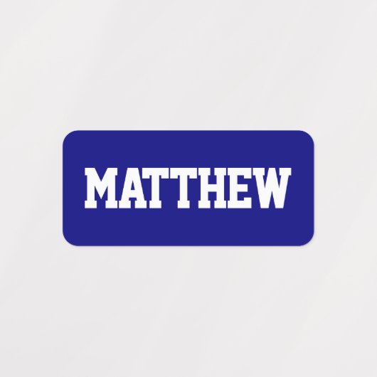 Kleding Namen Wit op meerdere kleuren Labels (Design 1)