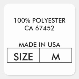 Kleding Nek Etiket Stickers Ontwerp