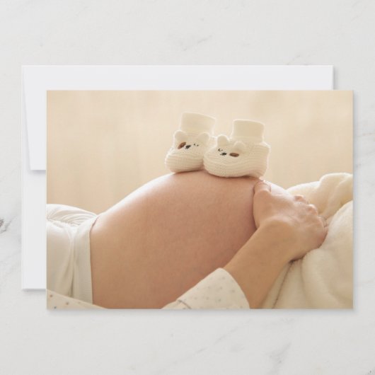  kleding Neutraal Baby shower Foto Kaart (Achterkant)