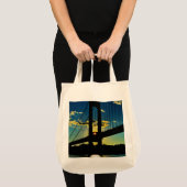 Kleding: NY Elevation Verrazzano Bridge Zonsonderg Tote Bag (Voorkant (product))