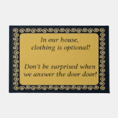 Kleding optioneel kledingdehuis deurmat (Voorkant)