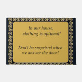 Kleding optioneel kledingdehuis deurmat (Voorkant)