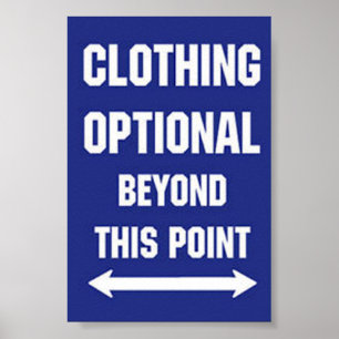 Kleding optioneel poster
