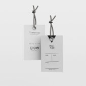 Kleding Prijs Label Business Dank u Black&White