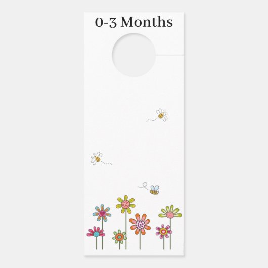 Kleding Rail Divider Hanger - 0-3 maanden Bezige b (Achterkant)