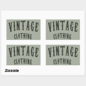 kleding rechthoekige sticker (Vel)