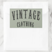 kleding rechthoekige sticker (Tas)
