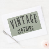  kleding rechthoekige sticker (Envelop)
