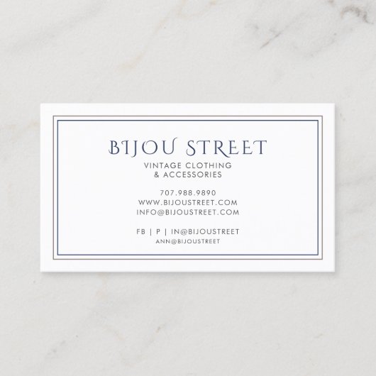  Kleding Retail Visitekaartje (Voorkant)